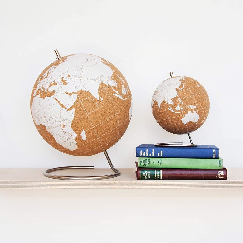 Suck UK Cork Globe World Map with Push Pins - Complete Map of the World Globe in beautiful Cork Mini 6 Inch - Image 5
